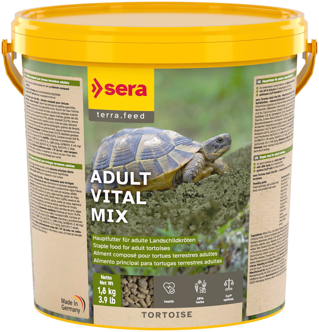 sera Raffy Vital Nature 10 L (1,7 kg) - Schmackhafte Kräutervielfalt für herbivore Reptilien, Landsc