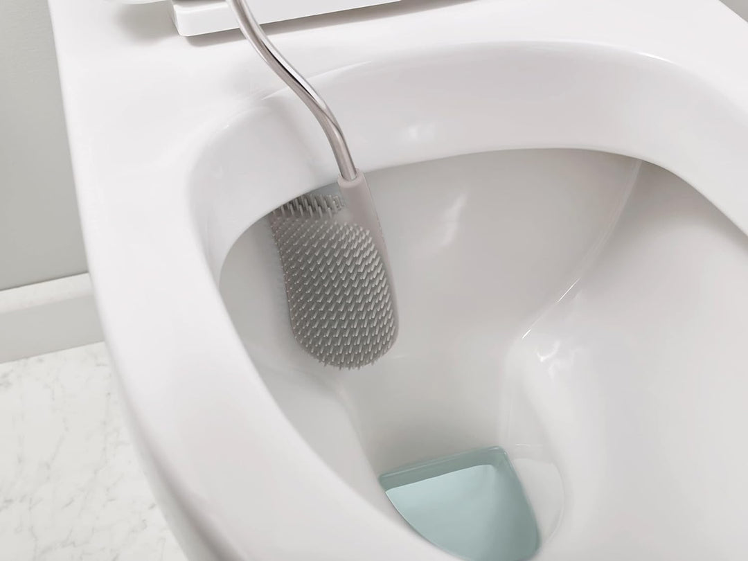 Joseph Joseph Flex - Hygienic Silikon Toilettenbürste mit Halter Set, Anti-Tropf, Anti-Verstopfung t