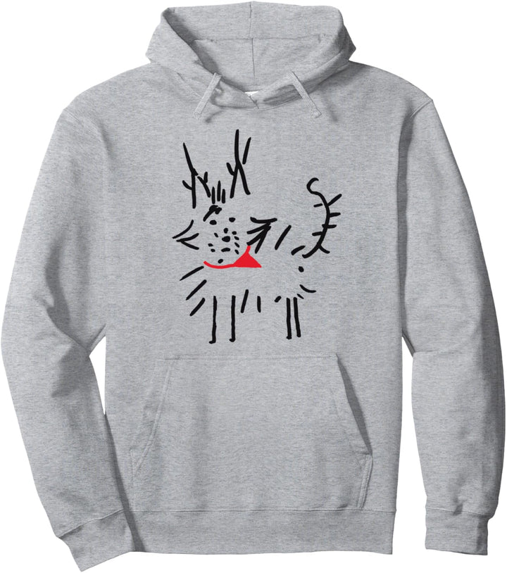 lustiges Terrier Hund Comic Yorkshire Streuner Mischling Pullover Hoodie