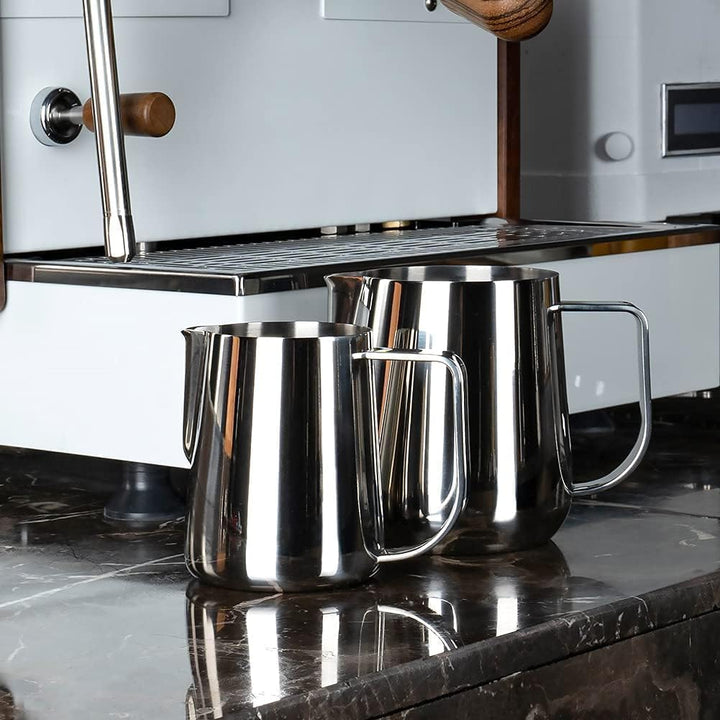 watchget Milchaufschäumkrug, 250 ml, Edelstahl, Espresso, Dampfkrug, Milch, Kaffee, Cappuccino, Latt