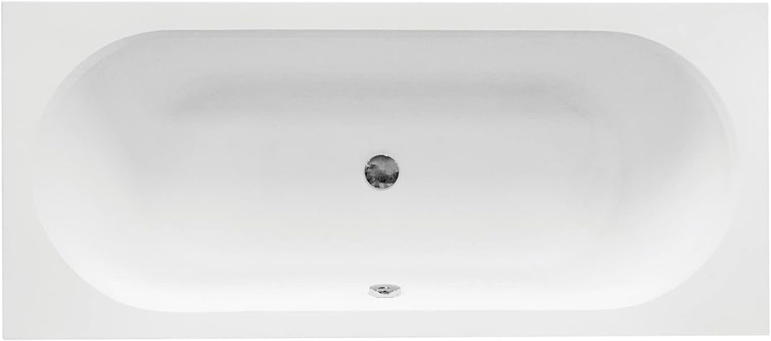 KOLMAN Badewanne VITAE Rechteck 150x75 mit Styroporverkleidung, Ablaufgarnitur und Füssen Komplettse
