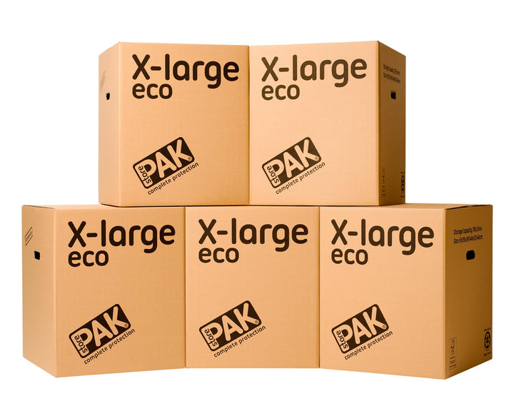 StorePAK Öko-Boxen mit Tragegriffen – geeignet für Lagerung, Versand, Verpackung und Umzug – 116 Lit
