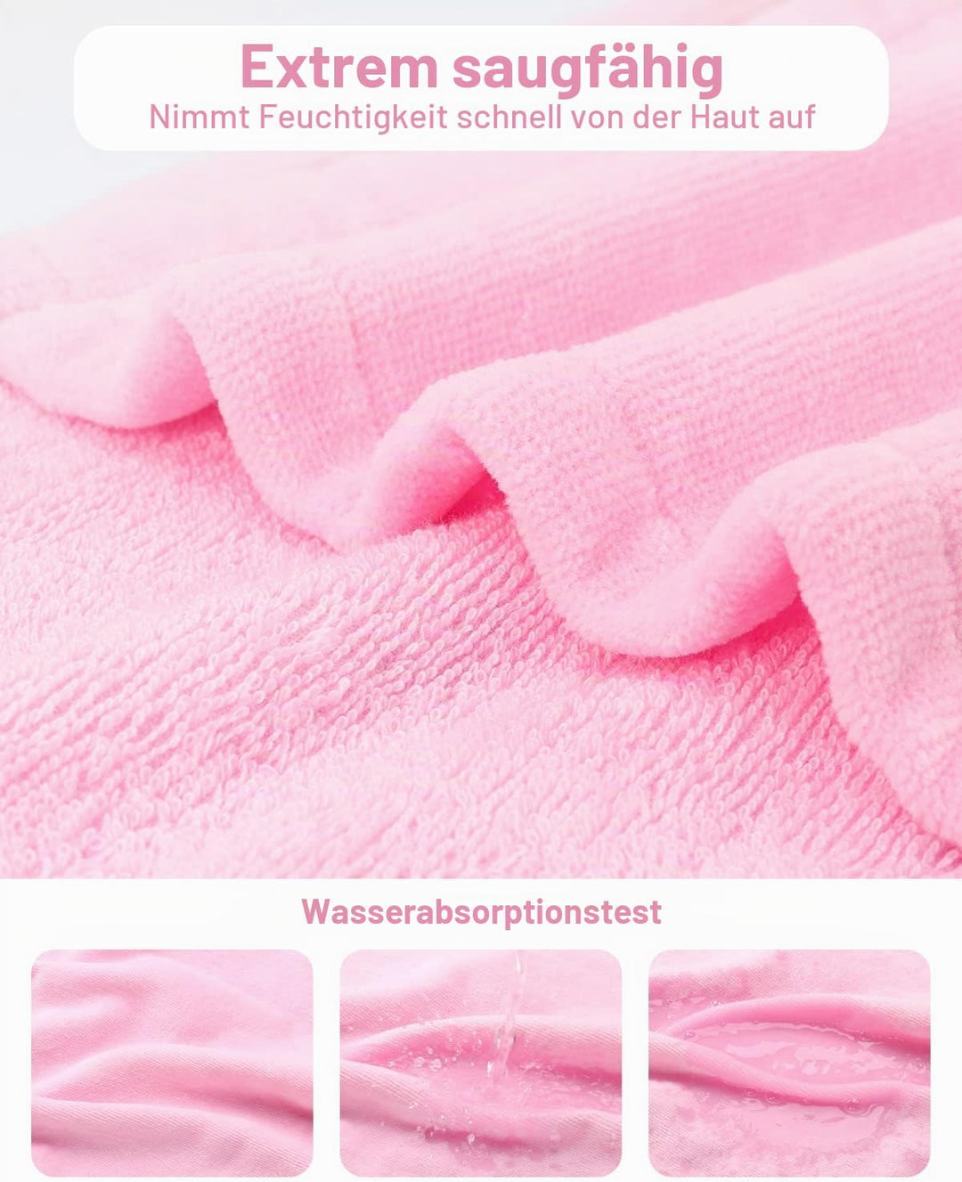 WYTbaby Bademantel Kinder Teenager Mädchen Jungen 100% Baumwolle Kapuze Nachtwäsche Strandtücher Mor