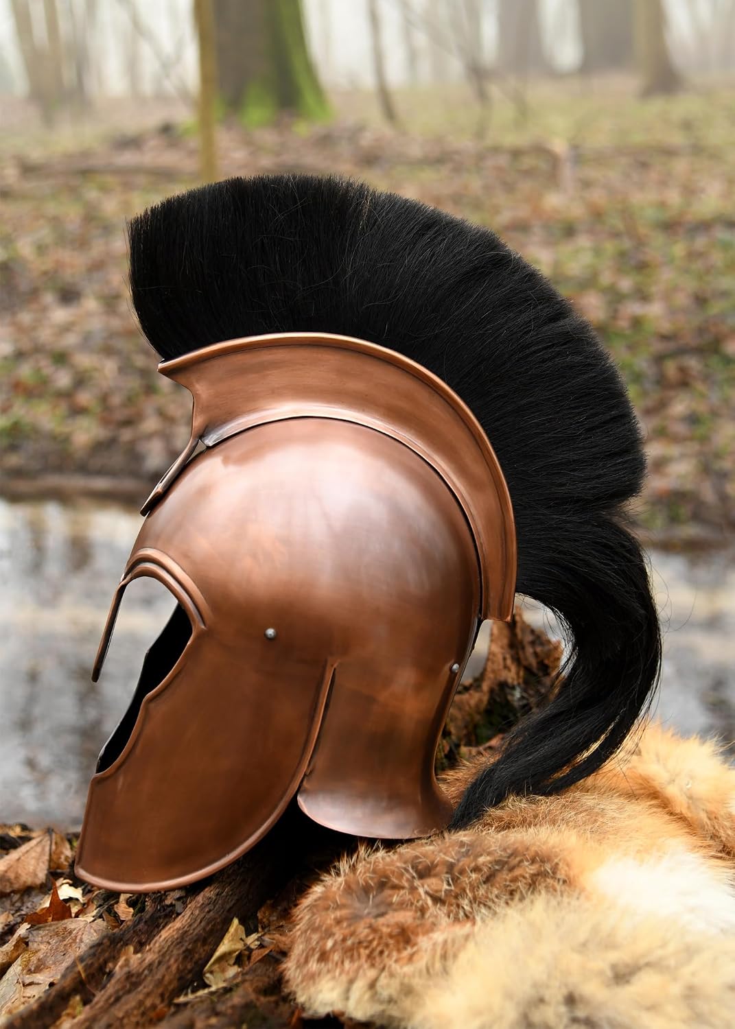 Griechischer Helm aus Troja mit Helmbusch - Antike - Griechenö