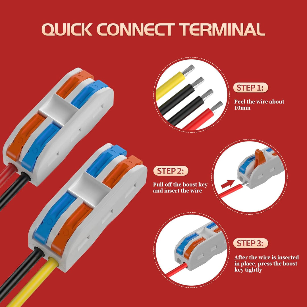 Spannungswandler 24V auf 12V, Step Down 24V 12V 15A 180W mit Sicherung Wasserdicht und Schnellverbin
