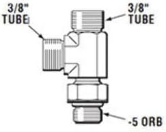 Teleflex Seastar Lösungen hf6006 Orb Fitting-Vertical Tee 2 Stück, hydraulische Lenkung
