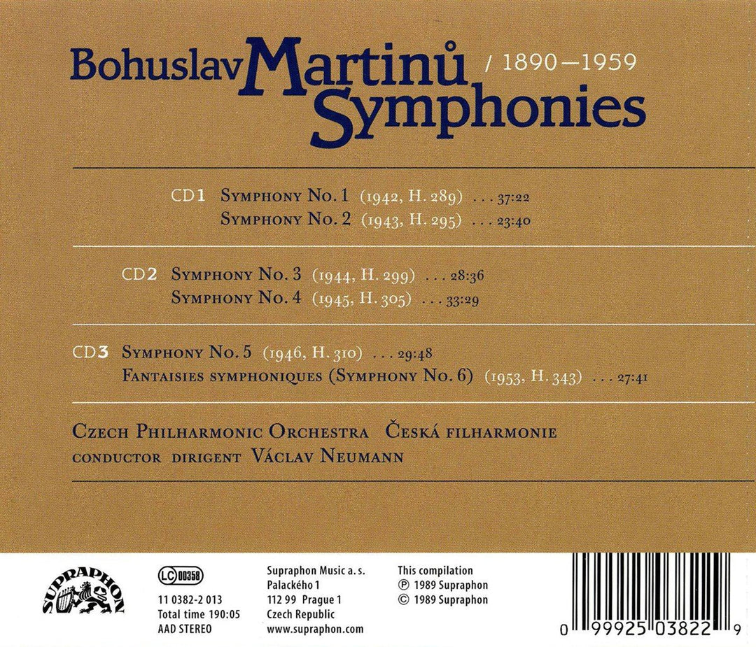Sinfonien 1-6, Audio-CD