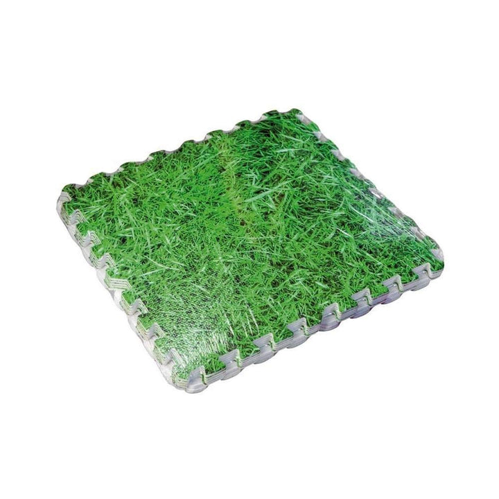 Gre MPF509GY - Bodenschutz für Pools, 9 Einheiten Grau, 8 mm dick Imitation Gras, Imitation Gras