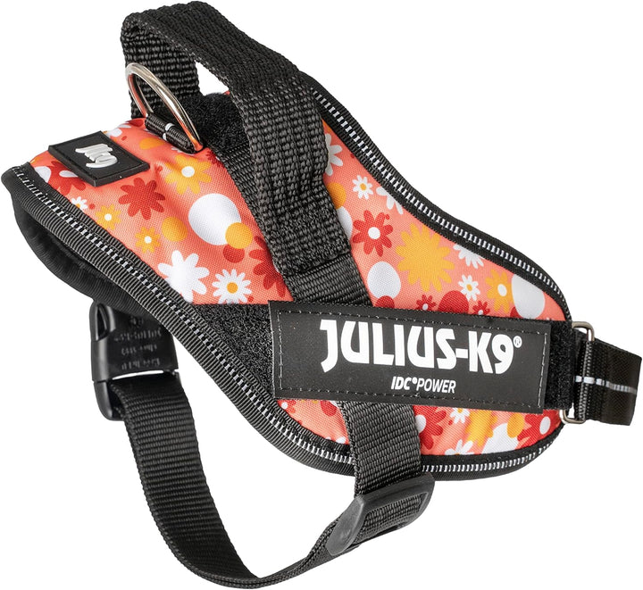 Julius-K9, IDC Powergeschirr, Grösse: S/Mini, Pink mit kleinen Blumen