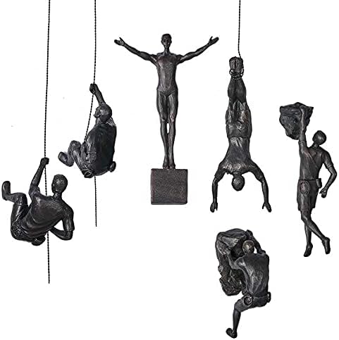 WJBABJ Klettern Charakter Charakter skulptur Wand hängen Hintergrund Wand Outdoor Sport Dekoration K