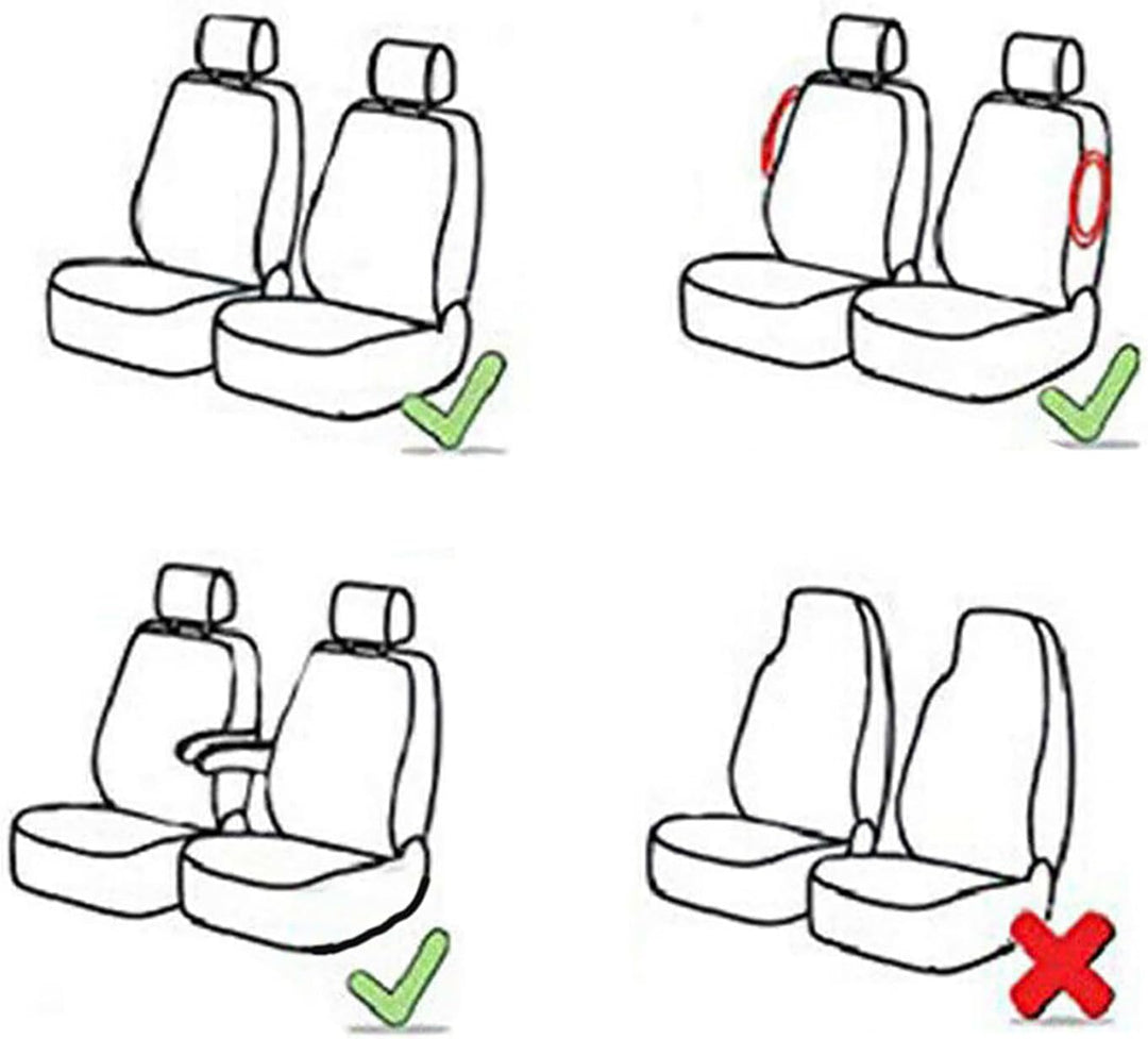 Autositzbezüge Auto Vordersitz 2 Stuck SetAutositzbezüge Leder Universal Set Geeiqnet Für Skoda Octa