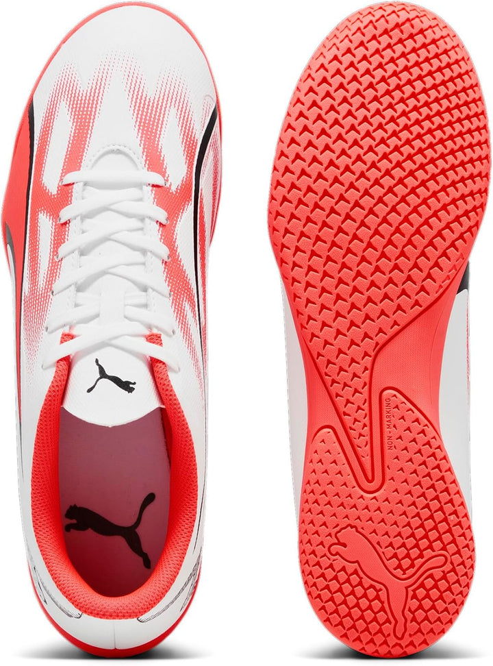 PUMA Herren Ultra Play It Fussballschuh 47 EU Puma White Puma Black Fire Orchid, 47 EU Puma White Pu