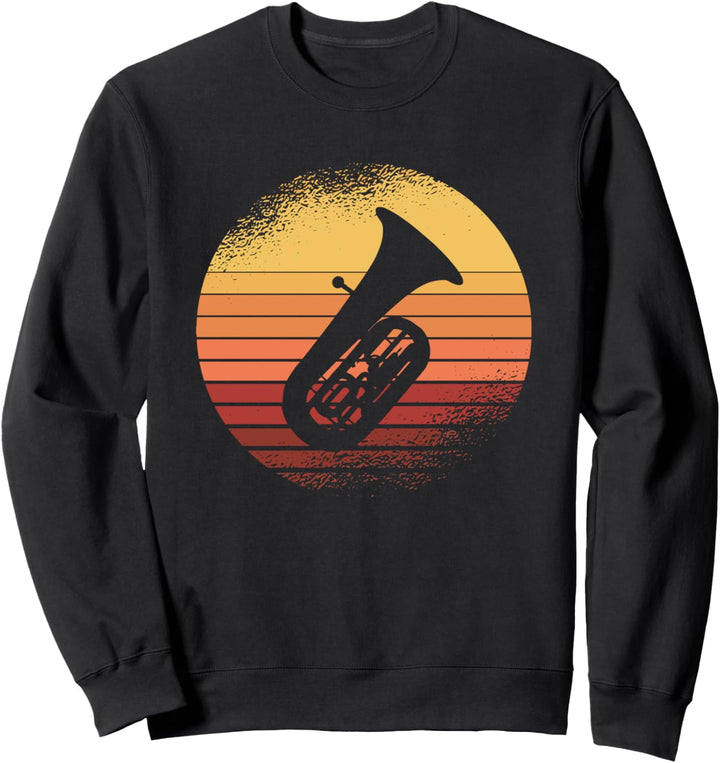 Retro Sousaphone 70er Jahre Musikband I Cooles Tuba Sweatshirt