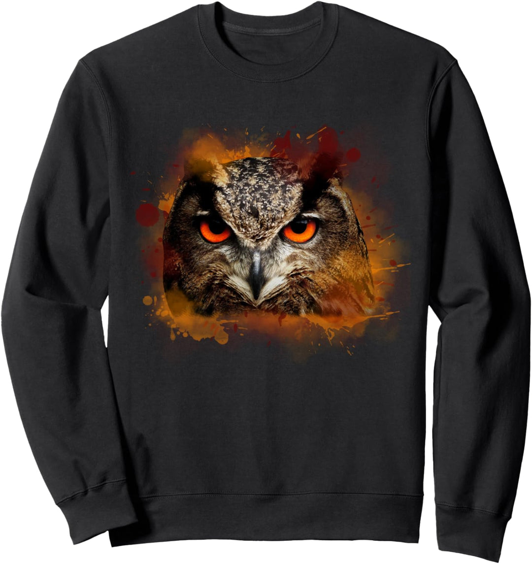 Eulen Kauz Eule Illustration Sweatshirt