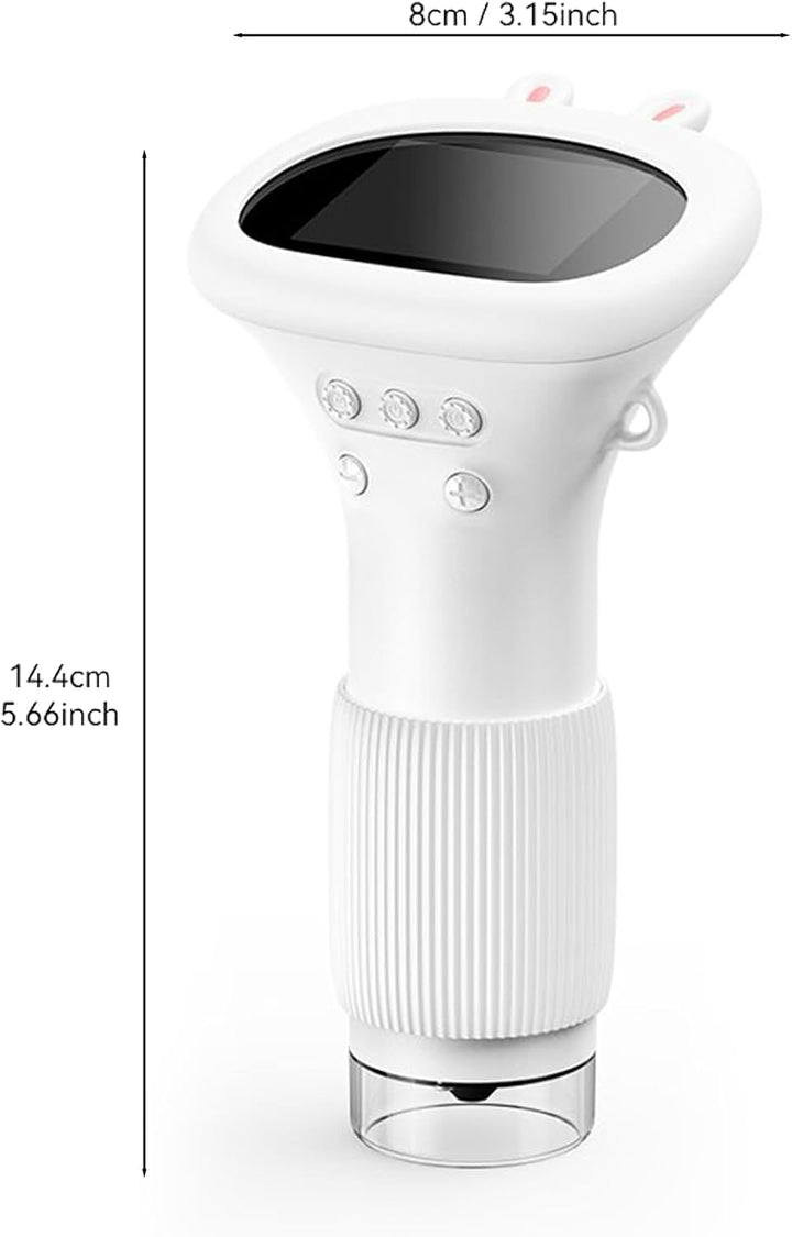 Mikroskop, Handheldmikroskop 2MP 2 Zoll -Bildschirm mit Einstellbaren 8 LEDs für Insektenfedernhaare