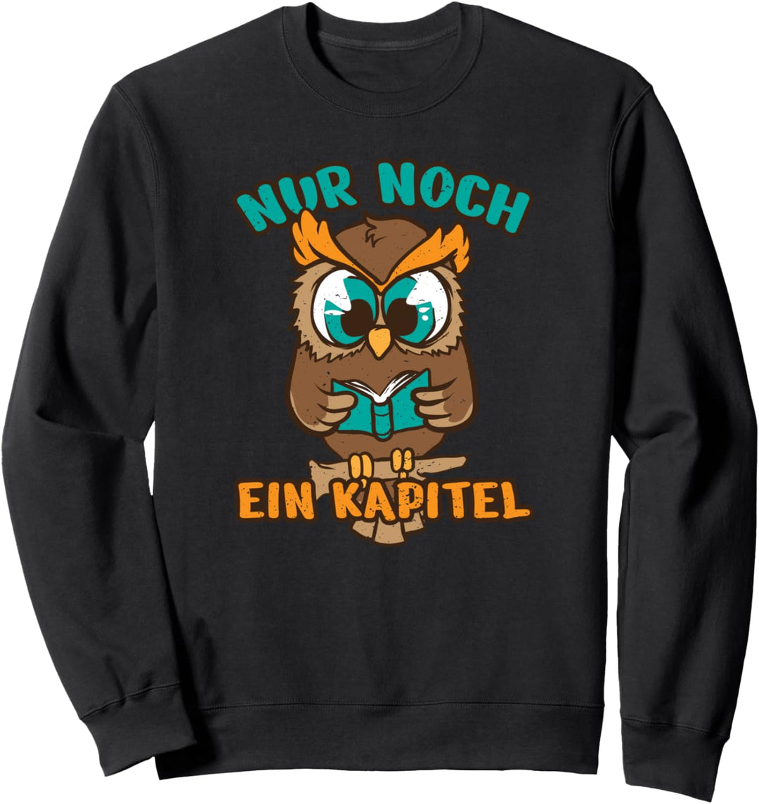 Leseratte Eule Lesefieber Bücherwurm Kapital Buch Geschenk Sweatshirt