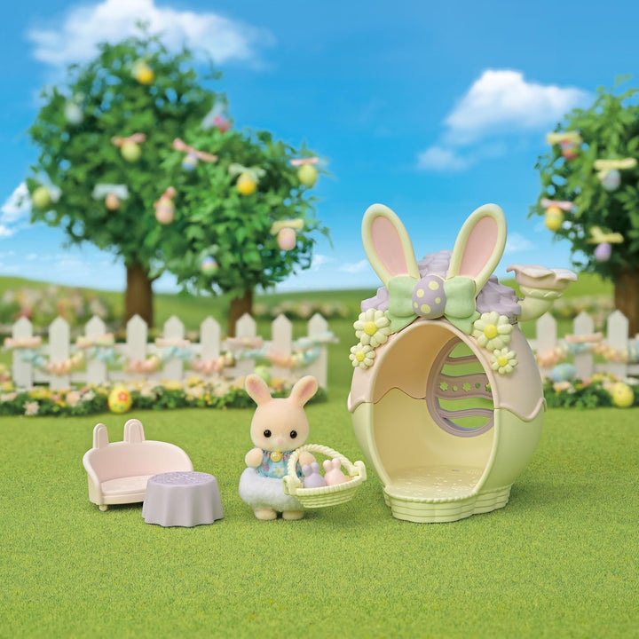 Sylvanian Families 5802 Babyhasen Osterspass Spielset, Set mit Tierfigur, Ostergeschenk, Spielzeug f
