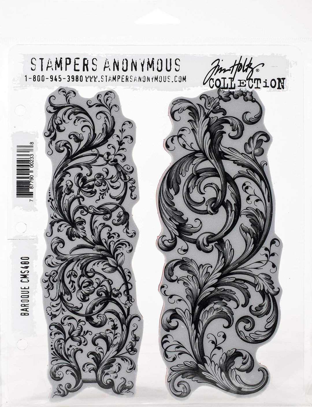 Stampers Anonymous AGW Cling RBBR Stempelset, Barock-Stil, eine Grösse