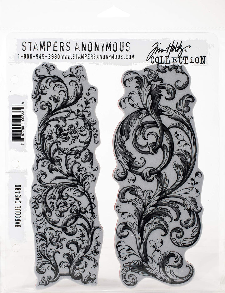Stampers Anonymous AGW Cling RBBR Stempelset, Barock-Stil, eine Grösse