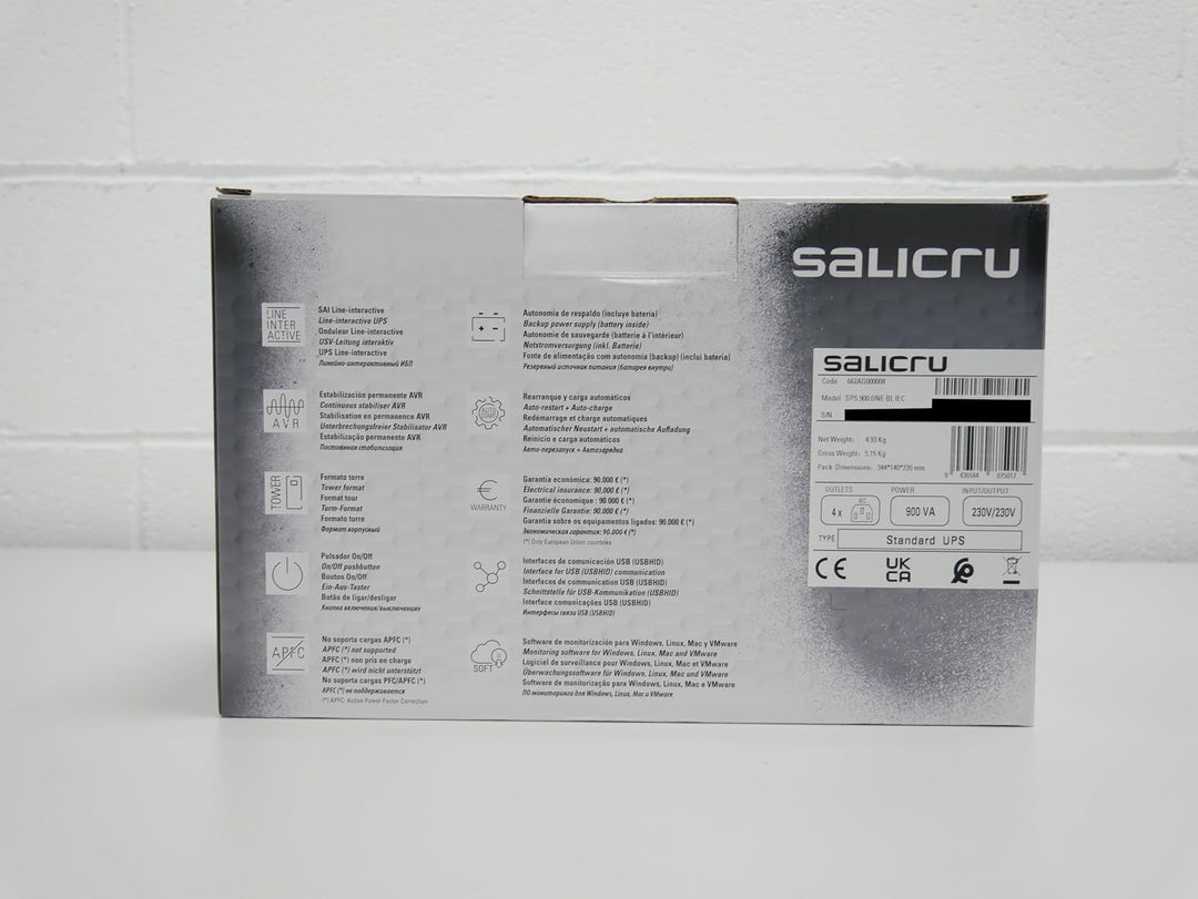 Salicru SPS 900 ONE BL IEC SAI 900VA 480W