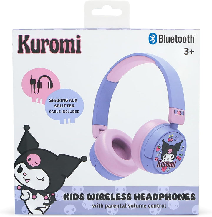 OTL Technologies Kuromi Kinder Kabellose Kopfhörer ab 3 Jahren mit Kindersicherung