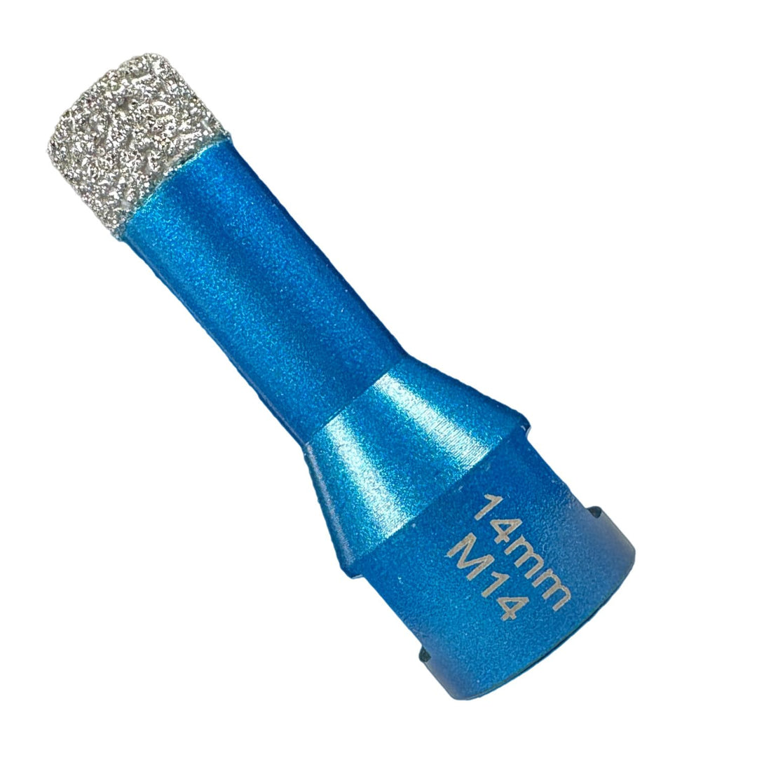EDW Diamant Fliesenbohrer 14 mm x M14, Fliesenbohrkrone für Fliese, Wandfliese, Feinsteinzeug, Natur