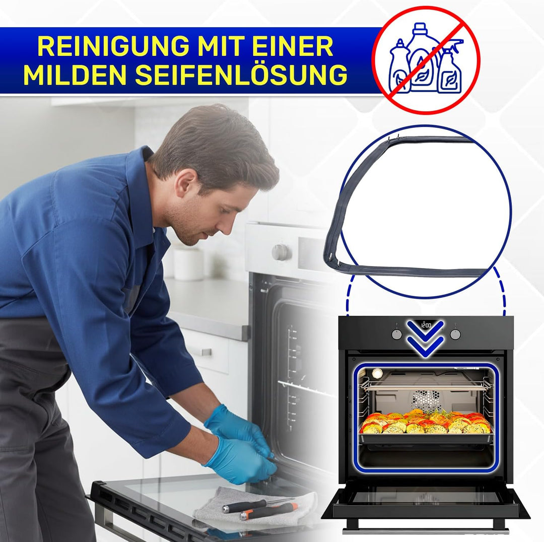 Backofen Dichtung 460x360 mm mit 8 Haken mit dem Originalcode DG97-00019E DG97-00019A DG97-00019C fü