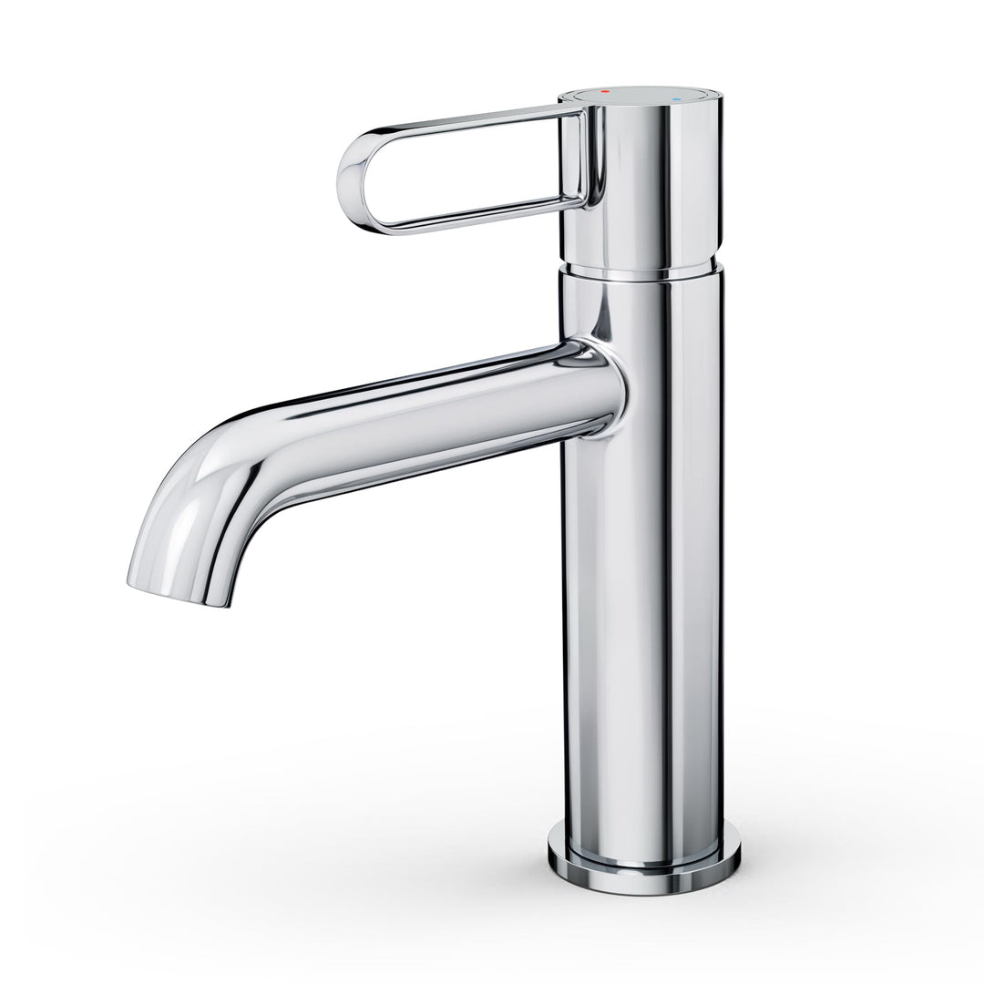 Bad Wasserhahn Waschtischarmatur Messinggehäuse Waschbecken mit Keramikkartusche Einhebelmischer Chr