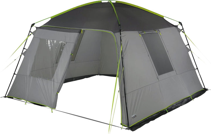 High Peak Unisex – Erwachsene Pavillon Cabana, hellgrau-dunkelgrau-Lime, Einheitsgrösse