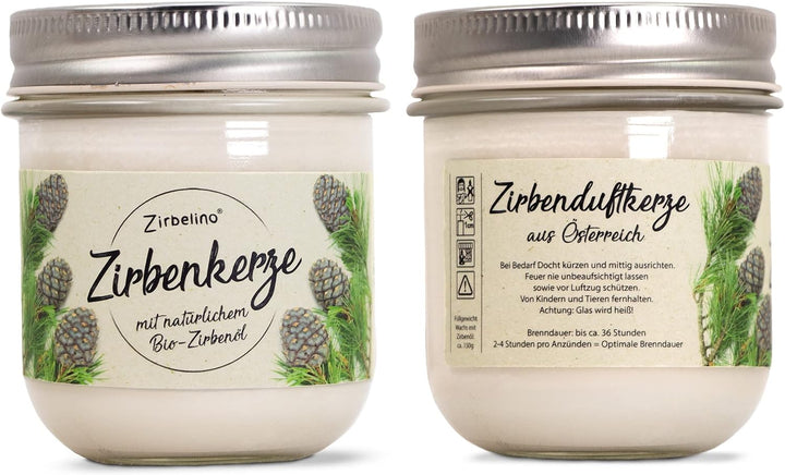 Zirben Erlebnis Geschenksbox Nr.5: Bio-Zirbenkissen mit ZirbenWürfel-Set und Zirbenduftkerze
