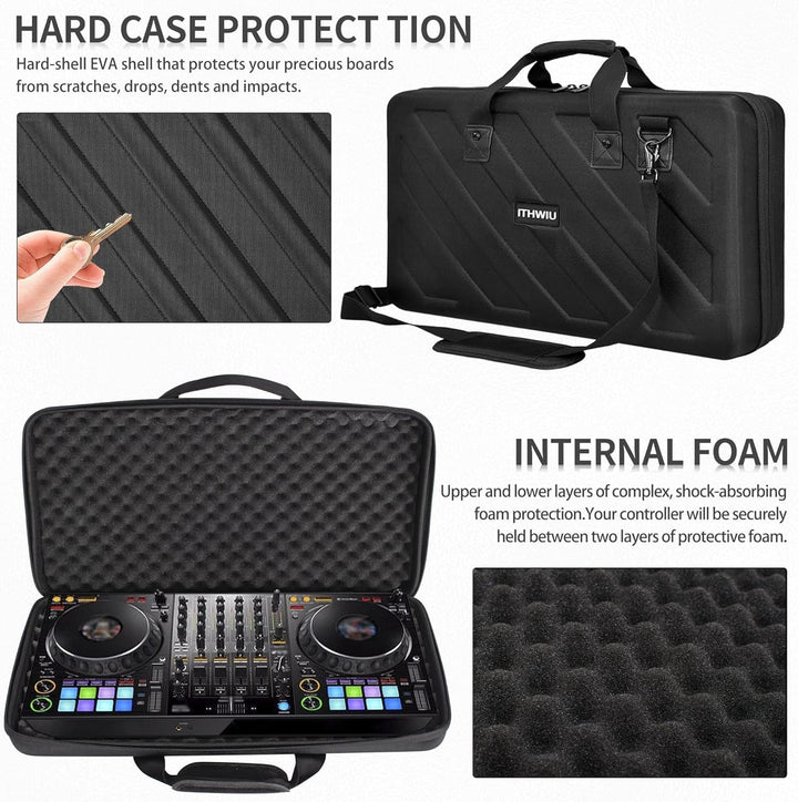 OUUTMEE Hart Reise Tragen Tasche für Pioneer, Schwarz 73 * 41 * 14cm XL Zubehör Taschen Koffer