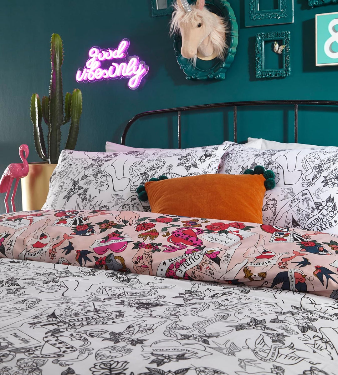 furn. Bettwäsche-Set für King-Size-Betten, Baumwolle, Polyester, Rouge King Size Blush, King Size Bl
