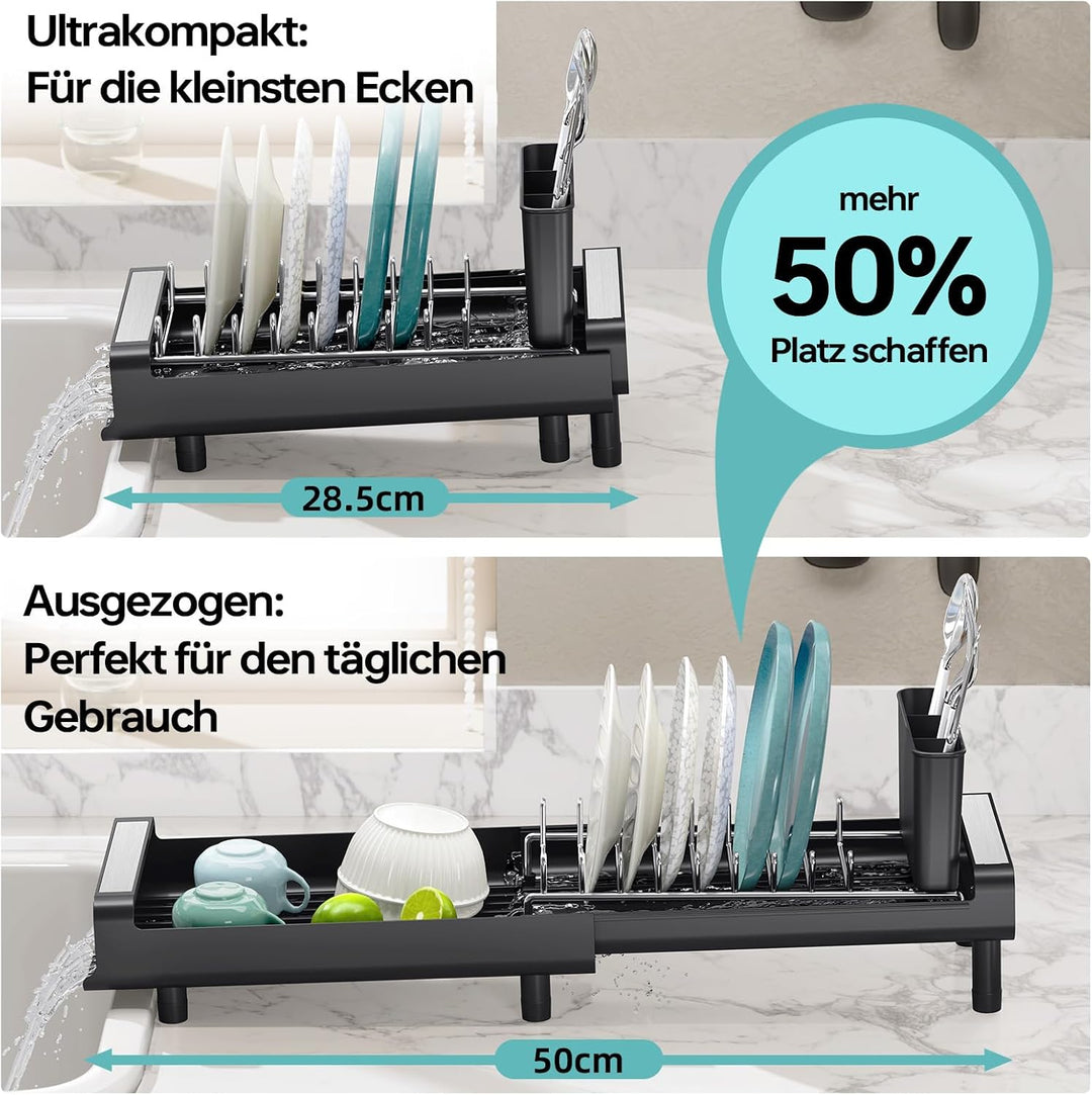 KINGRACK Kleines Abtropfgestell, Schwarz, Schwarz