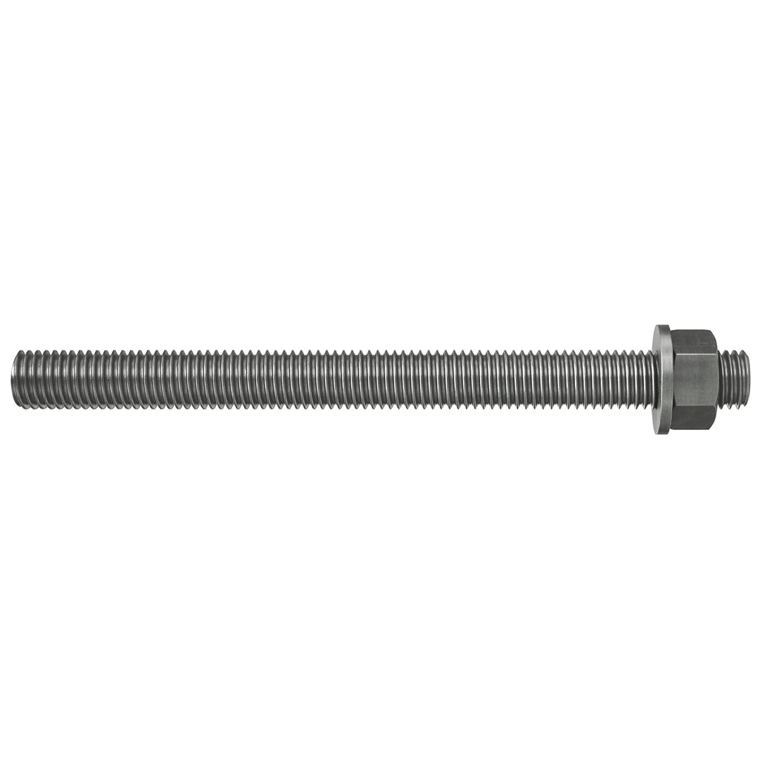 fischer 090451 Ankerstange FIS A M 12 x 160 R Edelstahl, 10 Stück, Silber M12x160 Silber, M12x160 Si