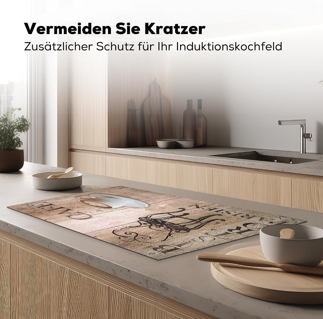 KitchenYeah© Herdabdeckplatte Einteilig Abdeckplatten Cerankochfeld Cafe 51.6L x 89.6B cm, Cafe 51.6