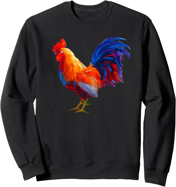 Hahn Huhn Feige Gockel Henne Hähnchen Sweatshirt