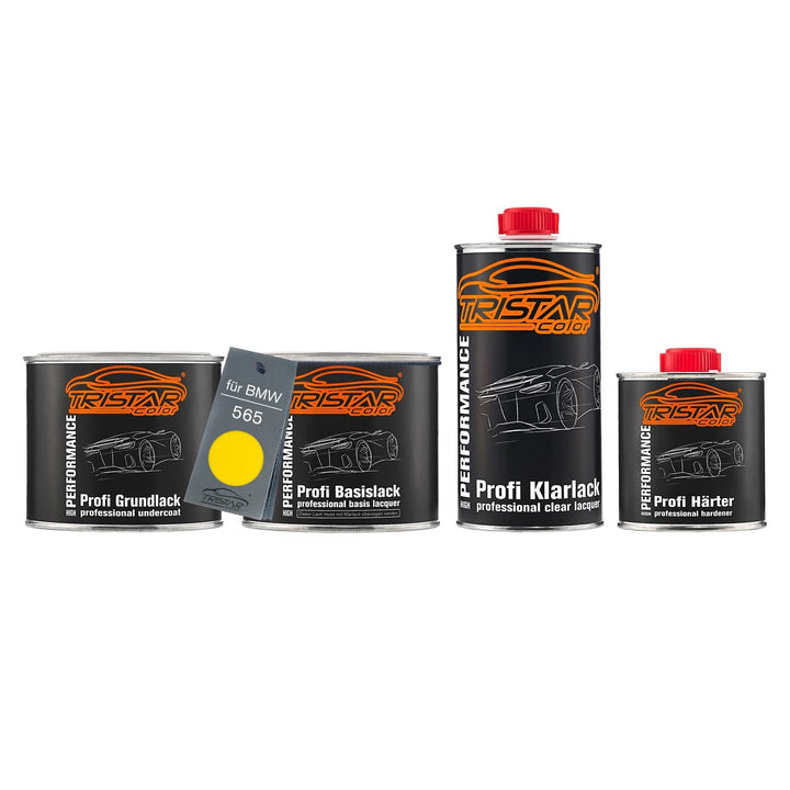 TRISTARcolor Autolack Dosen Set für BMW 565 Verkehrsgelb 1,75L