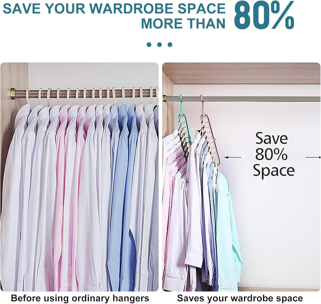 Kleiderbügel Platzsparende 360º-Drehbares Magic Kleiderbügel, Multi Bügel Cascading Clothes Hanger O