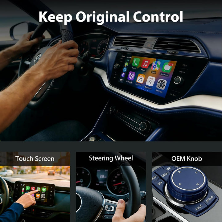 Mini USB Wireless CarPlay Adapter, Auto Multimedia Dongle, kabelloser Android Auto 2 in 1 Adapter, K