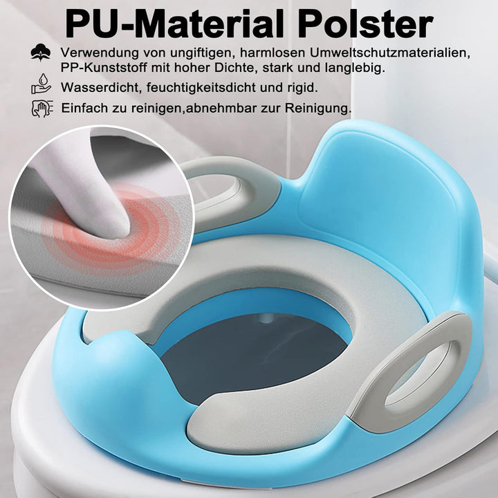 Kinder Toilettensitz WC Aufsatz, Kloaufsatz für Kinder 1-8 Jahren, Toilettentrainer mit Anti-Rutsch