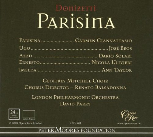 Donizetti: Parisina [Gesamtaufnahme], Audio-CD