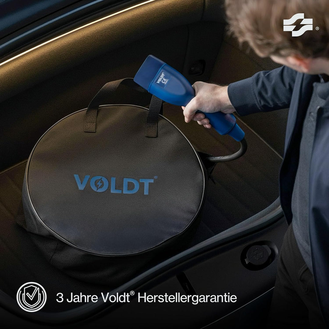 VOLDT Typ 2 Ladekabel Schuko 3,7 kW + APP, 1-phasig, 8A - 16A, verstellbare EV-Ladegerät mit steuerb
