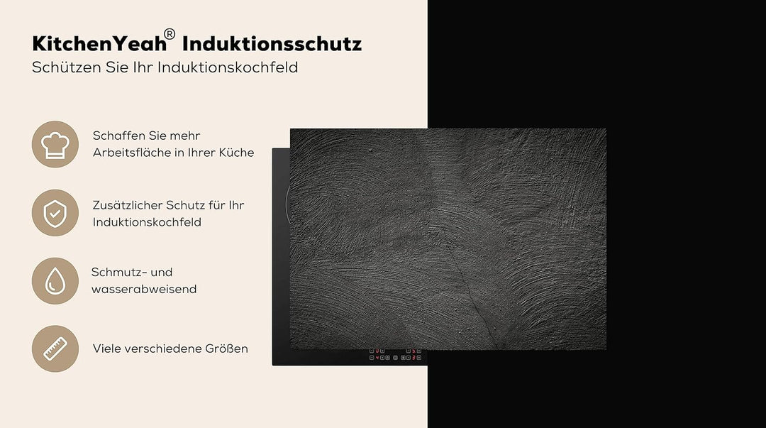 Herdabdeckplatte Einteilig Küche Herdabdeckung Induktionsfeld Ceranfeld Herdabdeckplatten Vinyl Matt