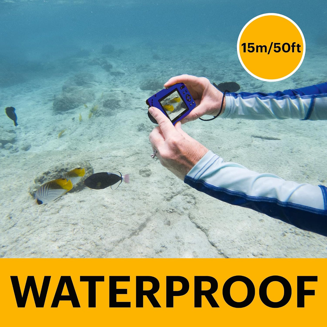 KODAK Pixpro WPZ2 - Digitalkamera Kompakt 16M Pixel, Wasserdicht bis 15m, Stossfest, Video 720p, LCD