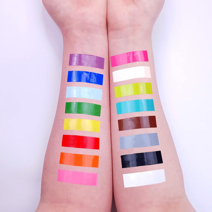 Moon Creations Gesichts- und Körperfarbentuben, gebrauchsfertige Gesichtsfarbe, ohne Flocken, tierve