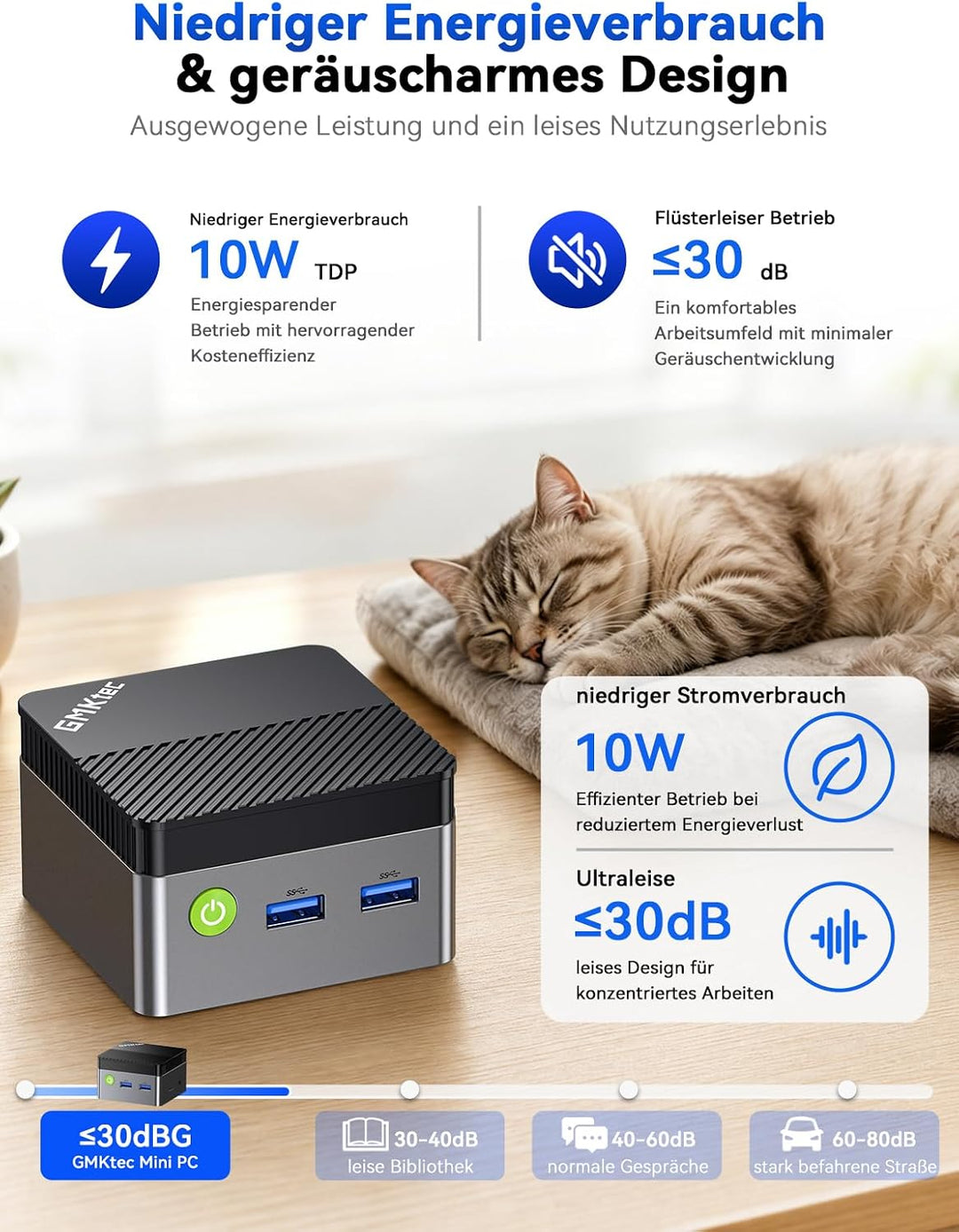 GMKtec G2 Plus Desktop Mini PC N150 12GB DDR5 256GB SSD Dual LAN, Mini Computer 1000Mbps, 4K Triple