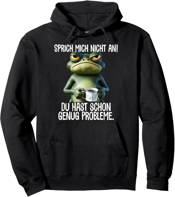 Lustige Sprüche Guten Morgen Ganz dünnes Eis Kaffee Spruch Pullover Hoodie