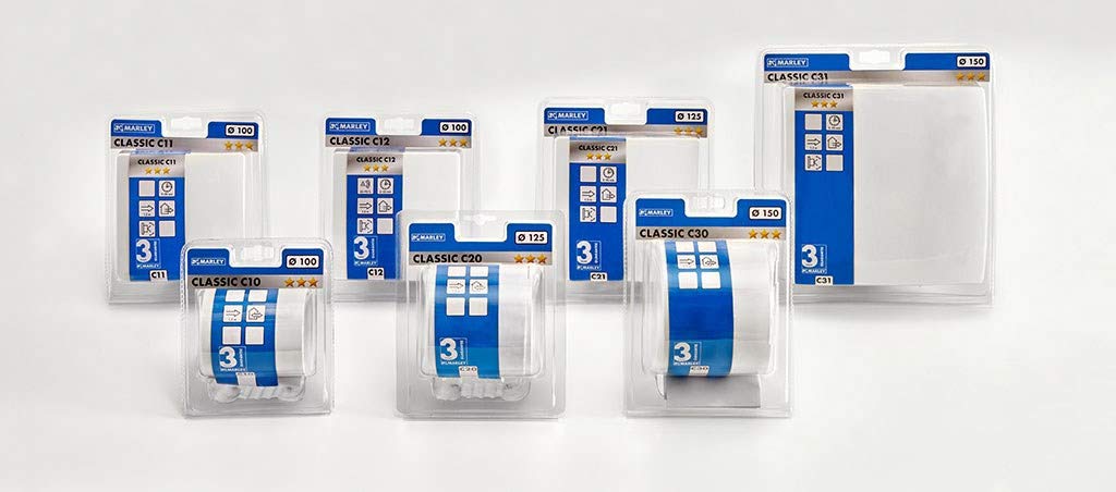 Marley Kleinraumventilator Badventilator/Badlüfter C11 / C12 / C21 / C31 /C10 (C10 (MC 100 E)), C10