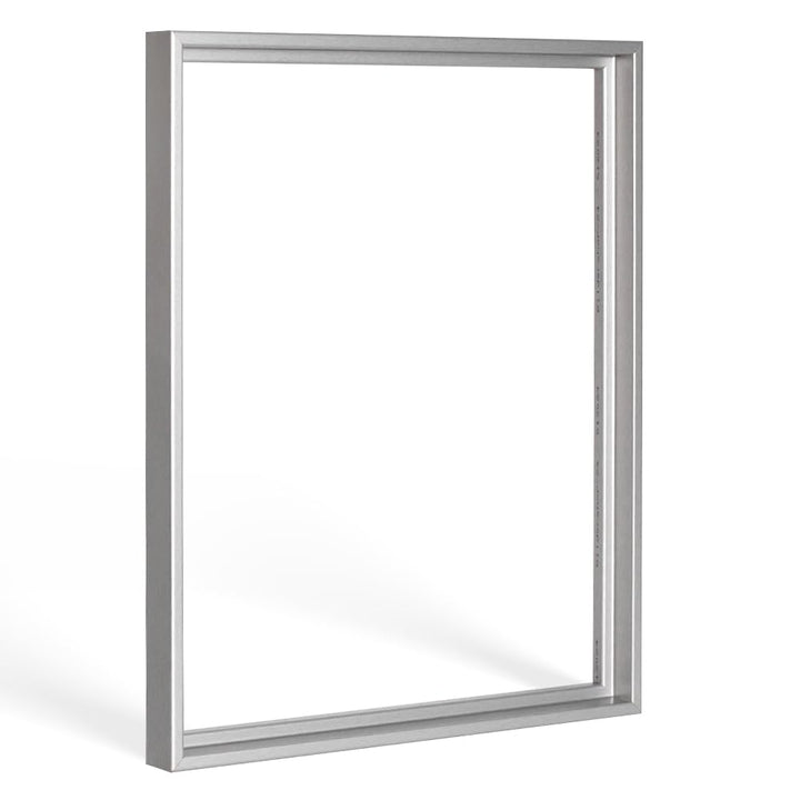 Bildershop-24 Schattenfugenrahmen Lemgo für Keilrahmenbilder und Leinwände 40x60cm Silber Alu geschl