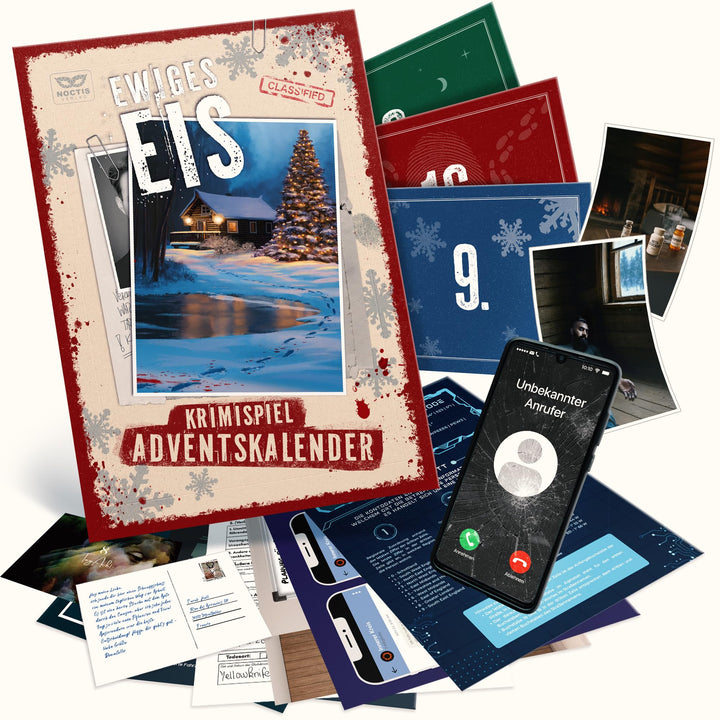 Ewiges EIS - Krimispiel Adventskalender 2025 Krimi Spiel für Erwachsene über 24 Tage - jeden Tag EIN